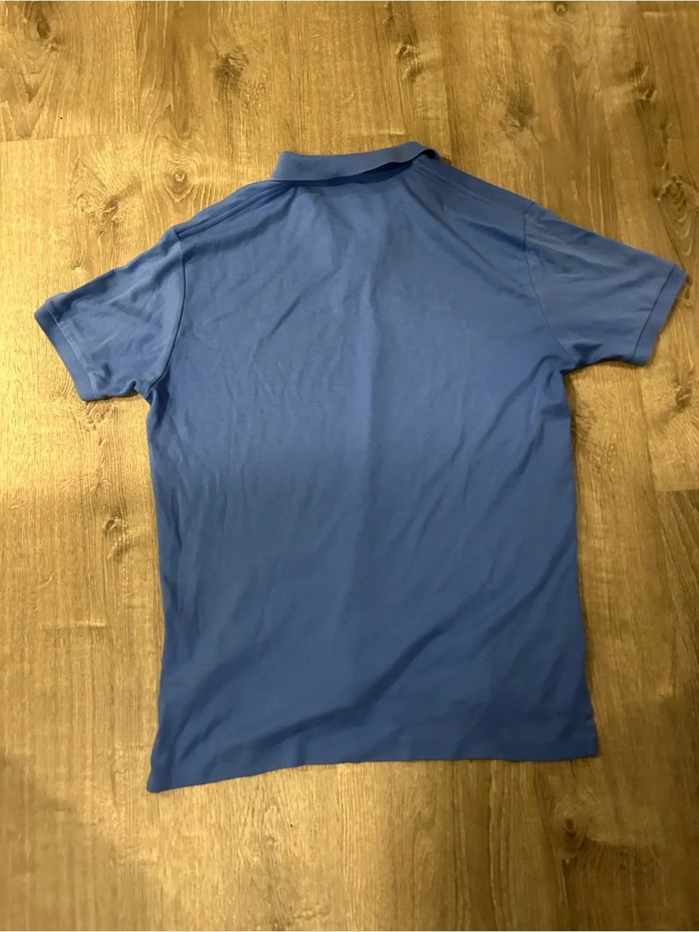 Ralph Lauren Blue Polo with Orange Pony Logo